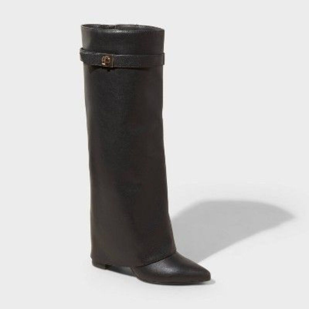 a new day Black Knee-High Boots